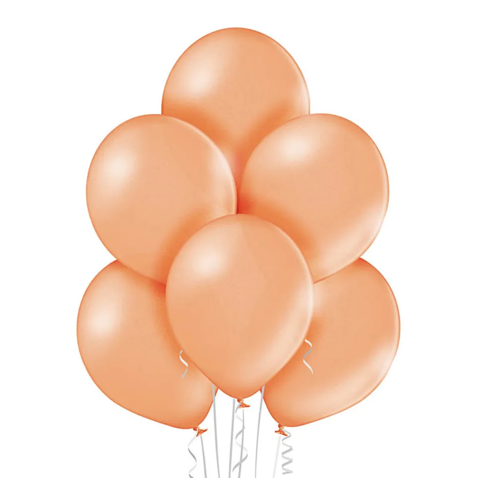 das-kost-mland-dekorationen-uni-metallic-luftballon-12cm-rosegold-25stk image 1