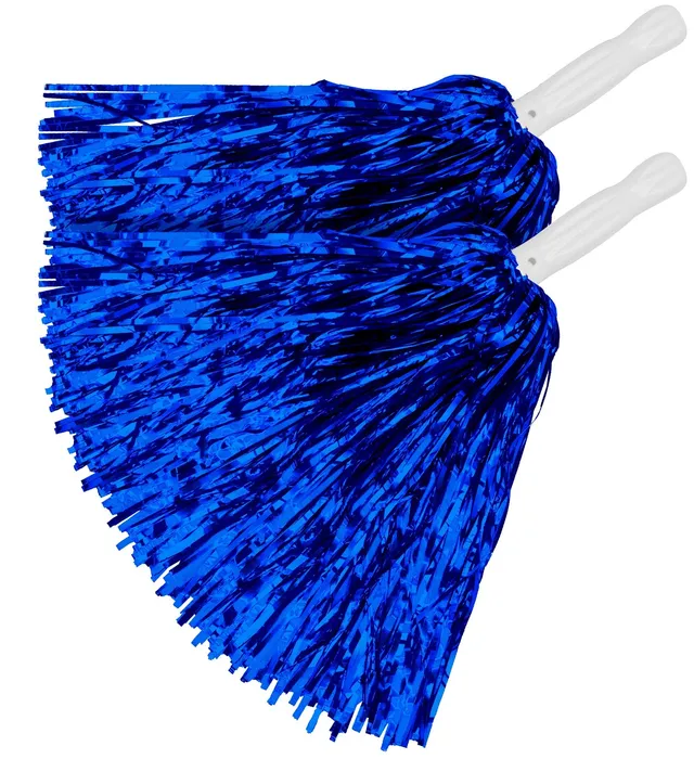 das-kost-mland-cheerleader-pompon-2-stk-metallic-blau-30-cm image 1