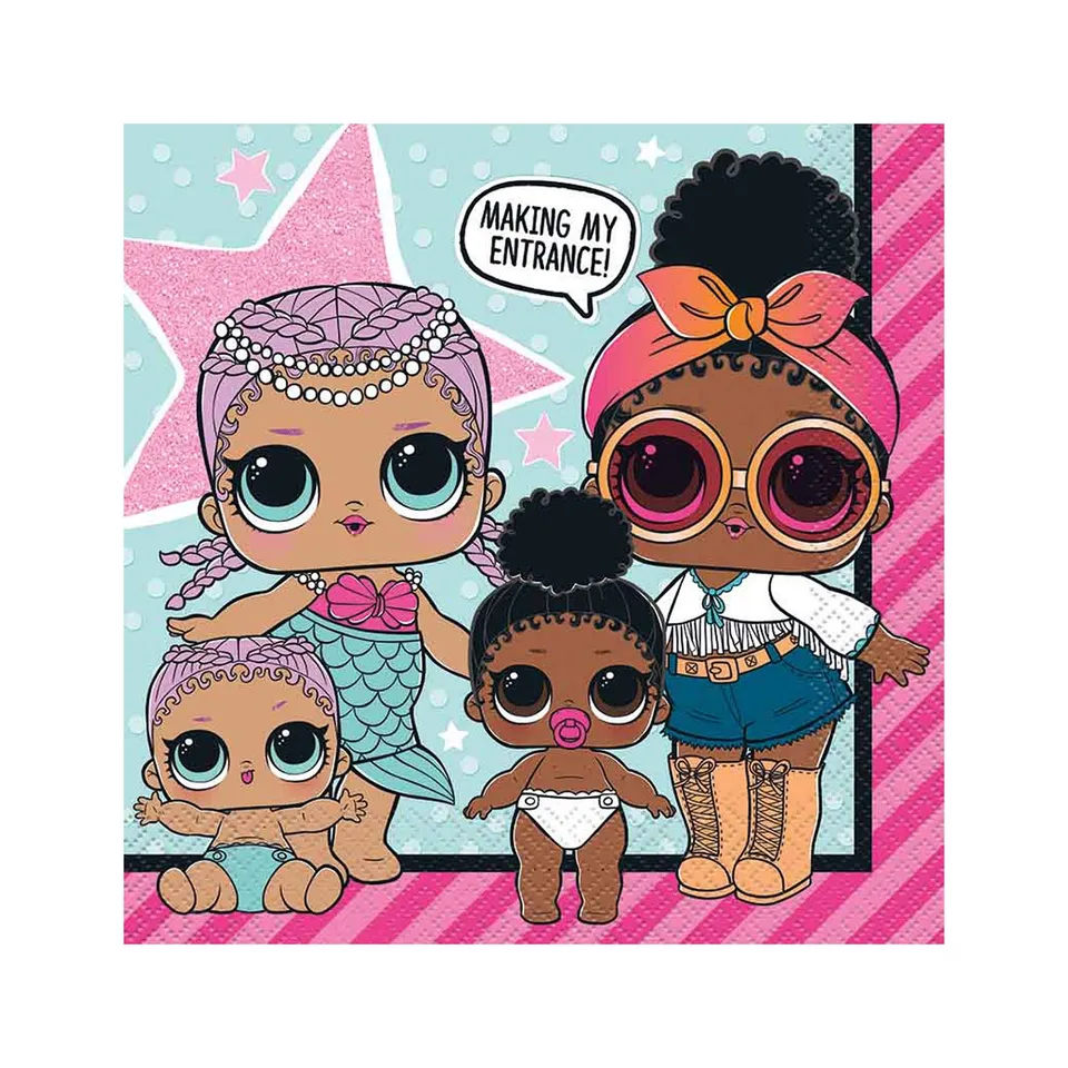 lol-surprise-servietten-16stk-33x33cm-motto-party image 1