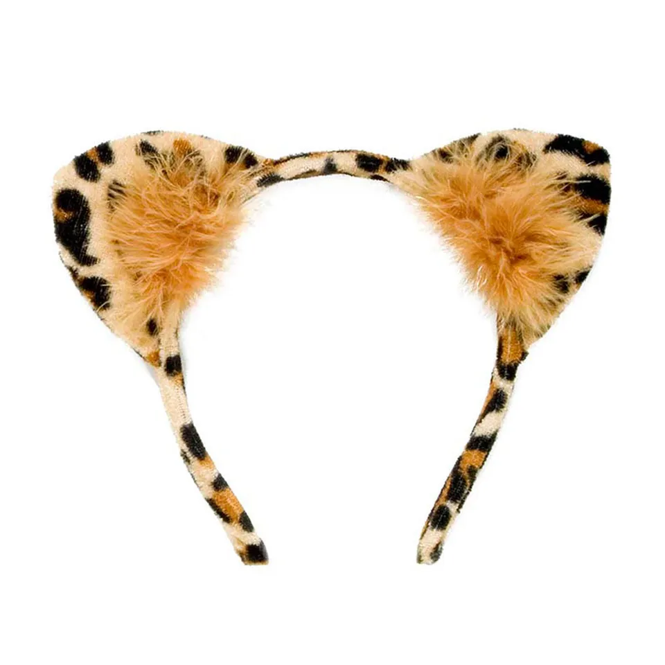 das-kost-mland-accessoires-haarreif-leopardenohren-braun-schwarz image 1