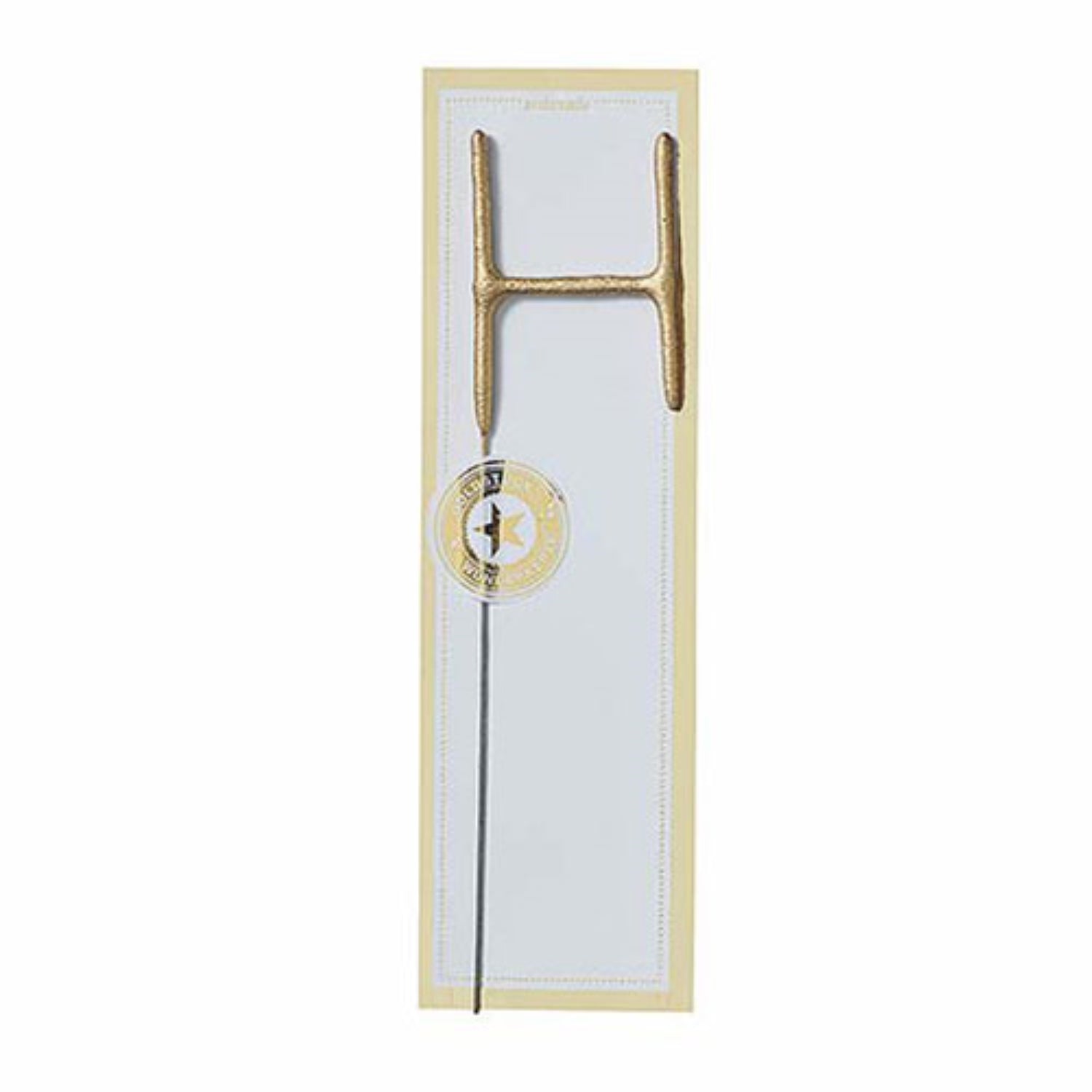 das-kost-mland-wunderkerze-buchstabe-classic-gold-6-5cm image 1