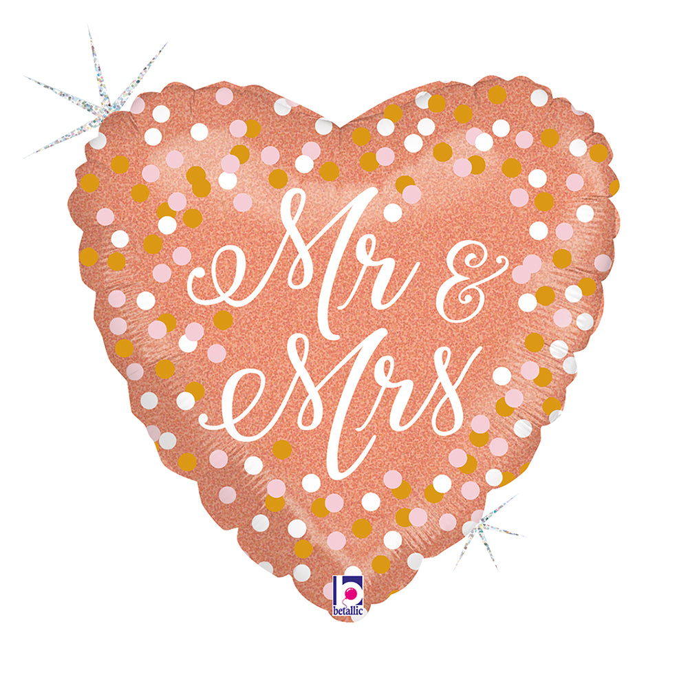 folienballon-mr-mrs-holo-46-cm-rosegold image 1