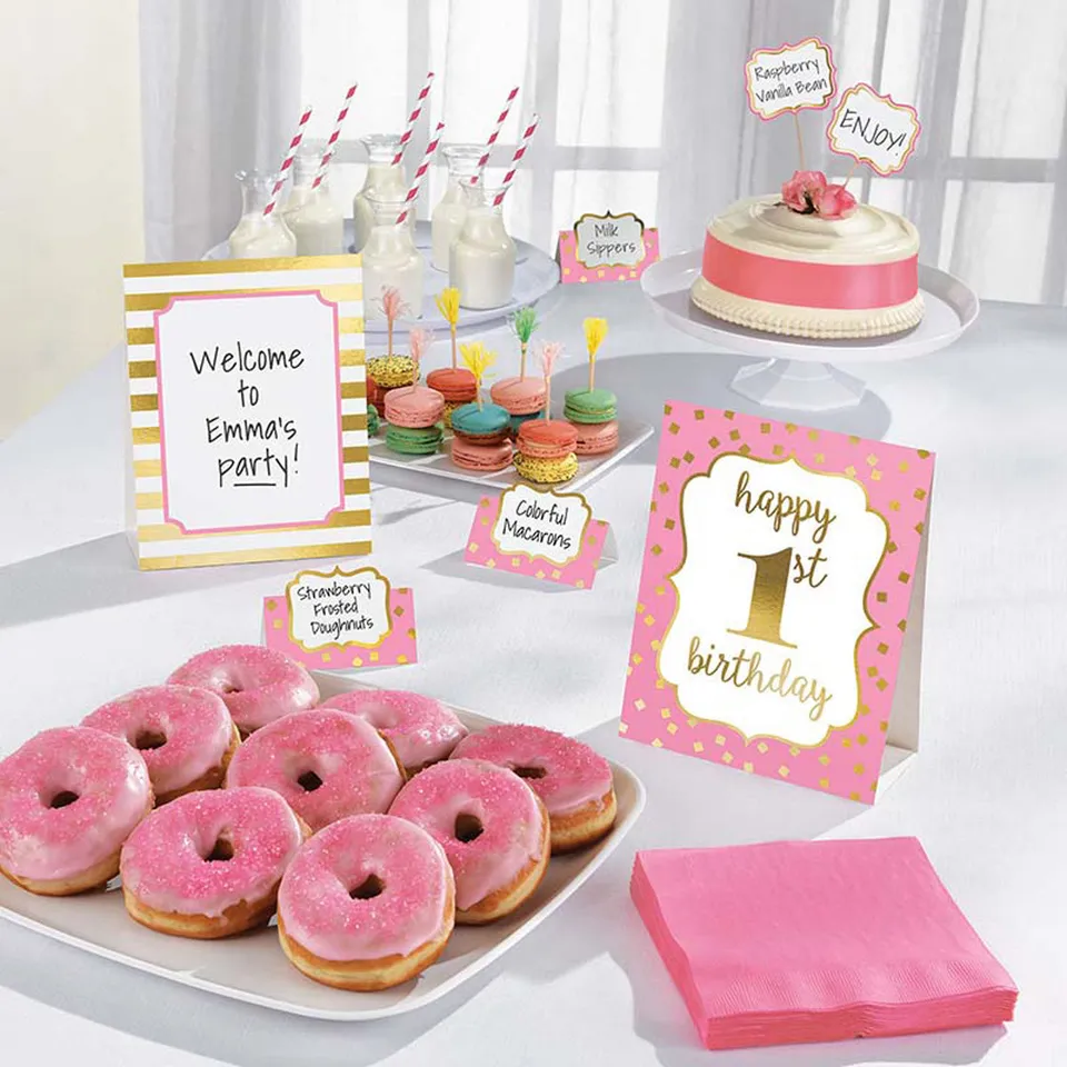 das-kost-mland-happy-birthday-1-dekoset-pink-gold-12-teilig image 1