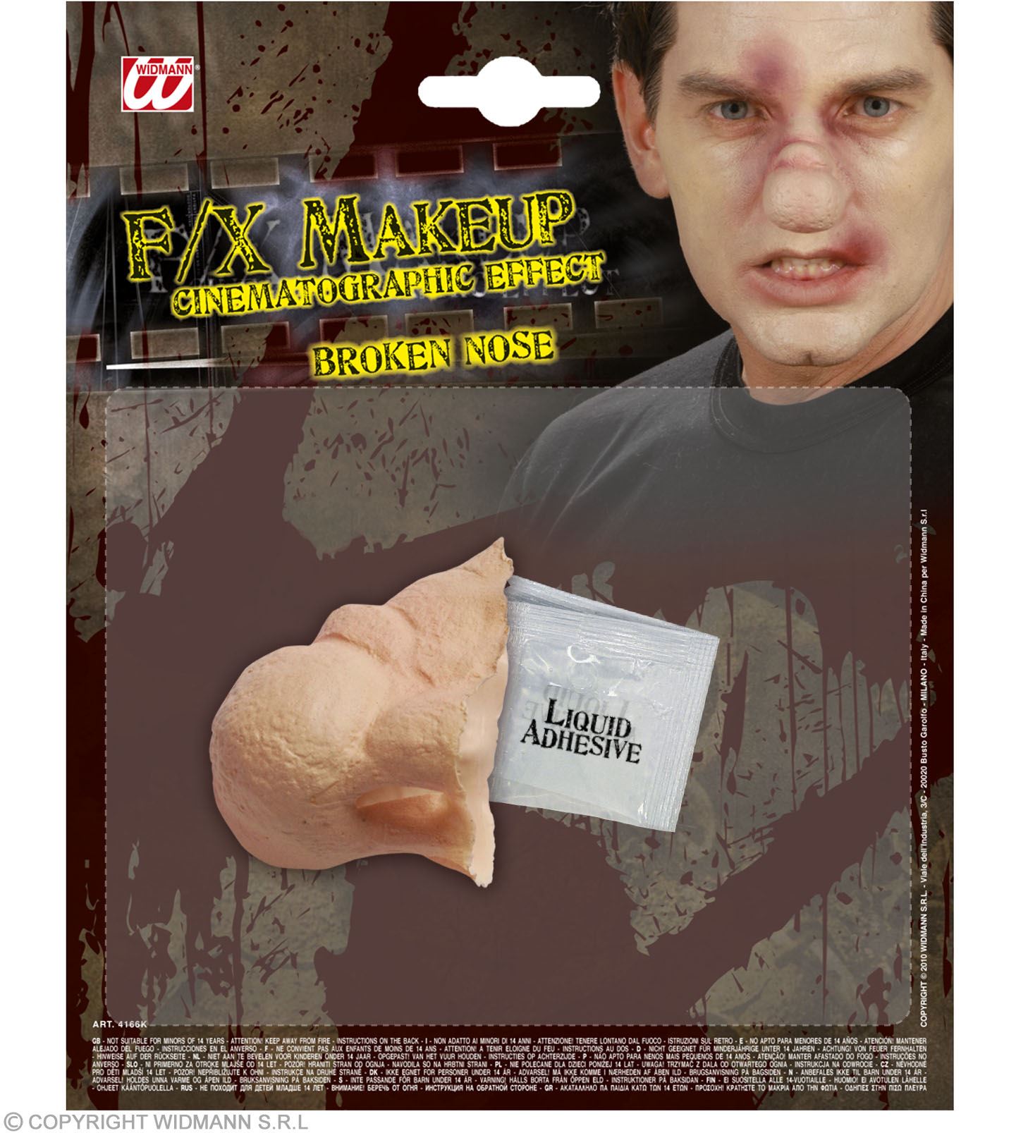 das-kost-mland-fx-make-up-gebrochene-nase-halloween-latex image 2