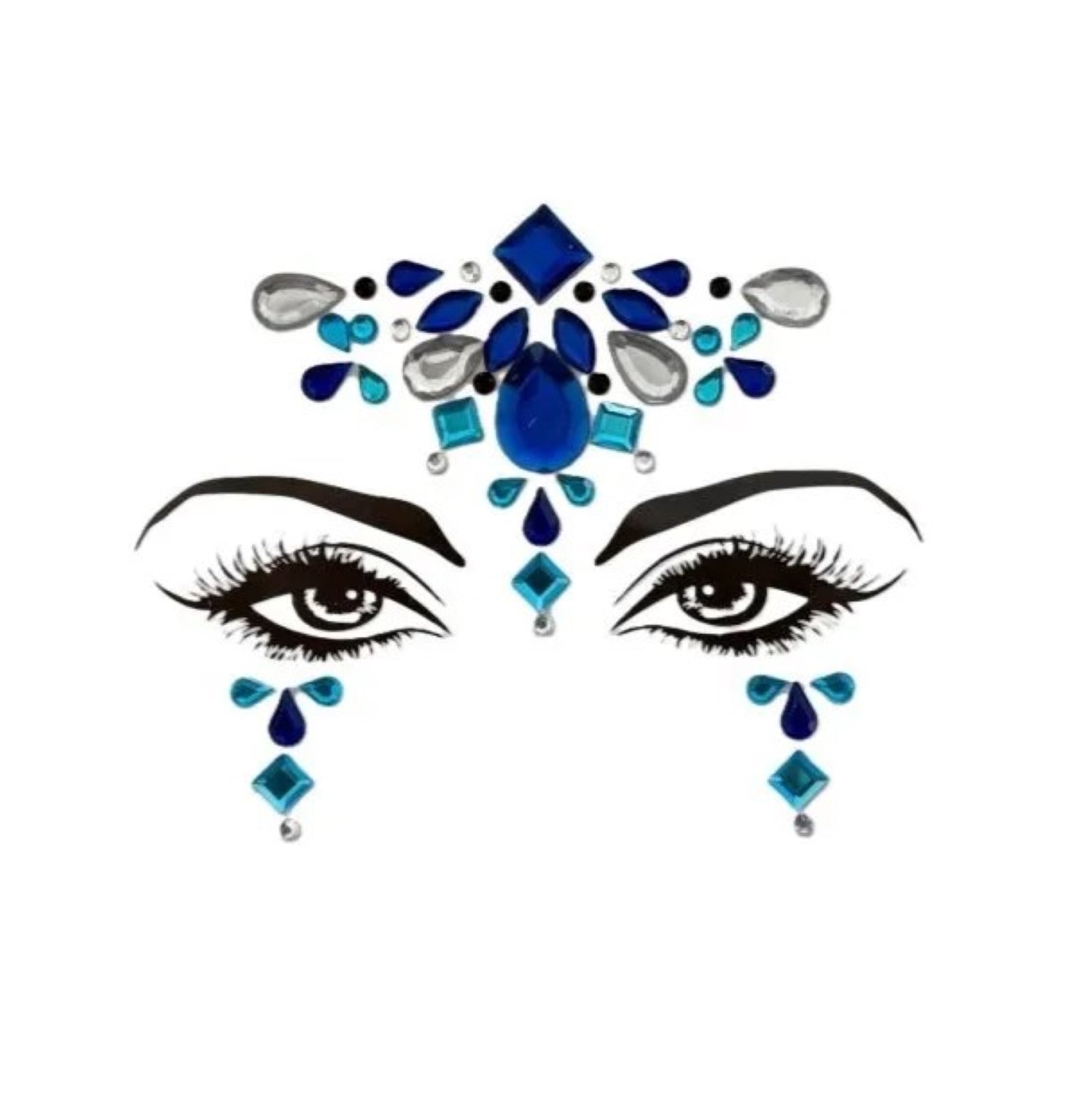 das-kost-mland-accessoires-gesichtssticker-glow-steine-1-selbstklebend image 1