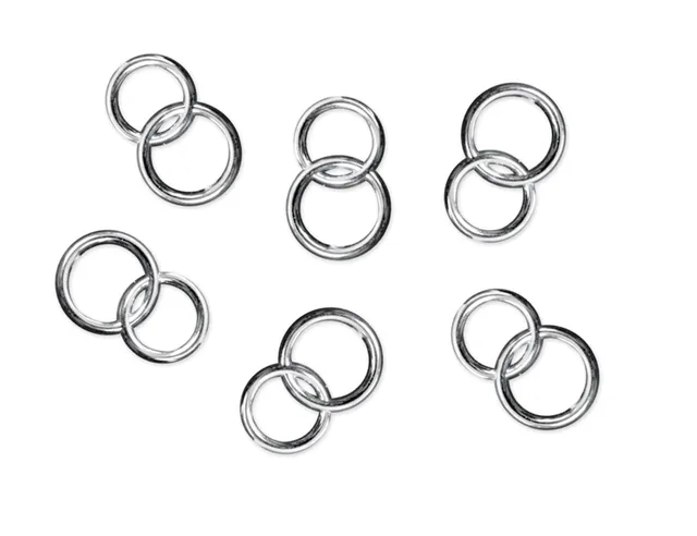 das-kost-mland-dekostein-ringe-25-st-ck-silber image 1