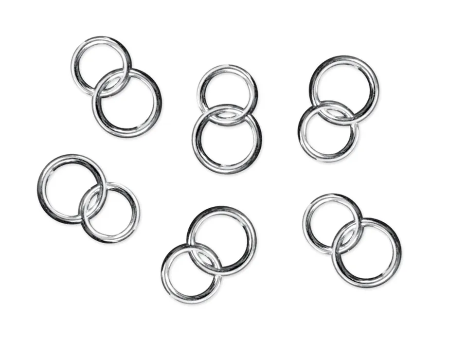 das-kost-mland-dekostein-ringe-25-st-ck-silber image 1