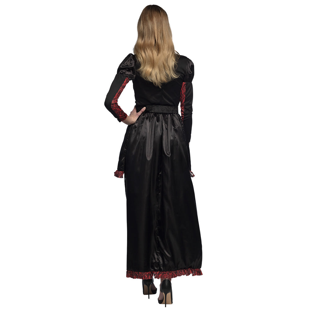 das-kost-mland-damen-senora-adriana-skelett-kost-m-schwarz-rot-40-42 image 3