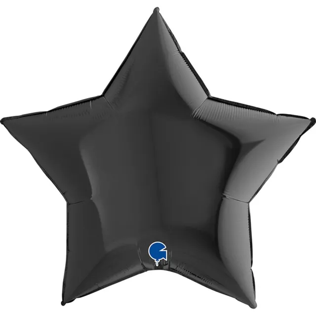 das-kost-mland-uni-stern-folienballon-91-cm-schwarz image 1
