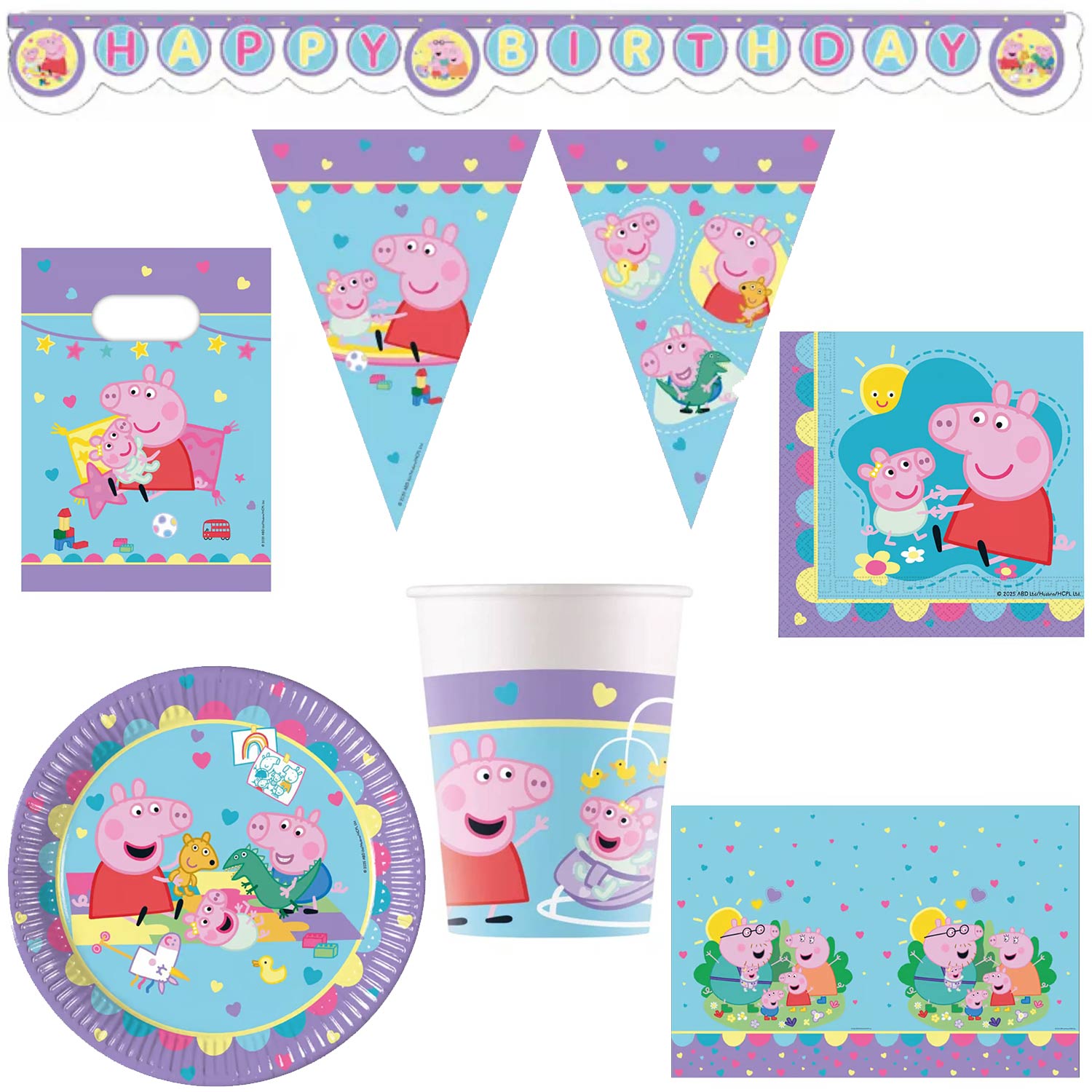 das-kost-mland-dekorationen-peppa-pig-partydeko-servietten-20er image 1