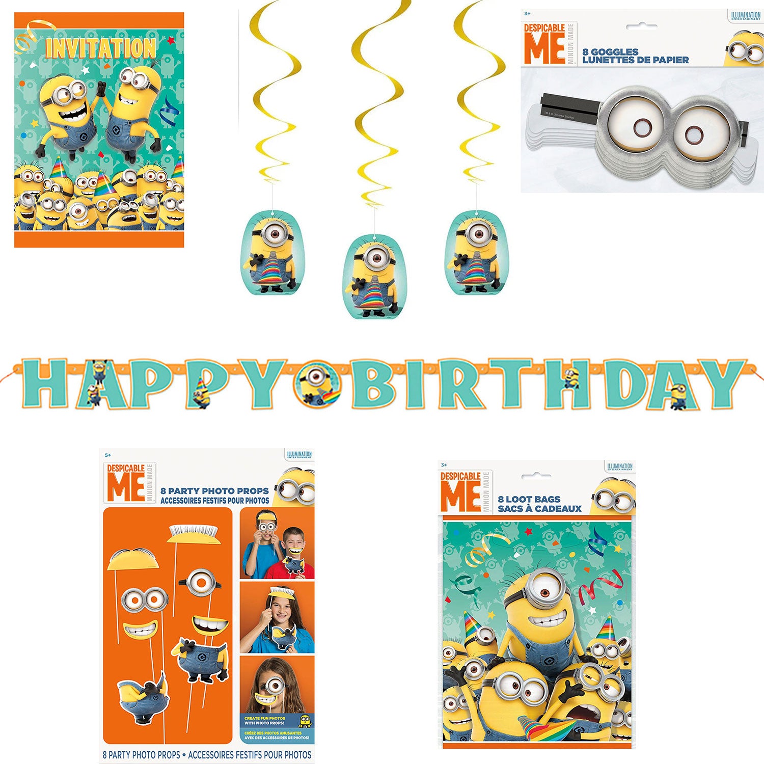 das-kost-mland-minions-party-deko-set-tischdeko-8-personen image 3