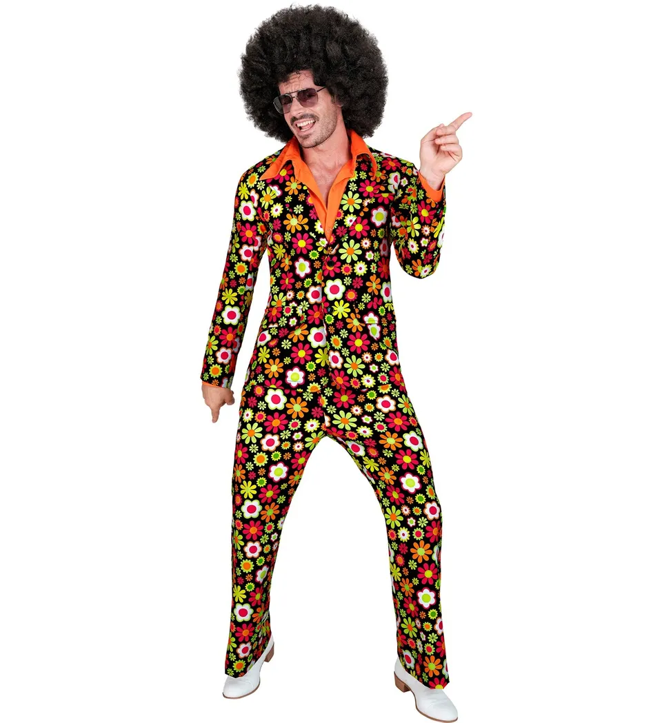 das-kost-mland-herren-hippie-anzug-flowers-kost-m-l-bunt image 1