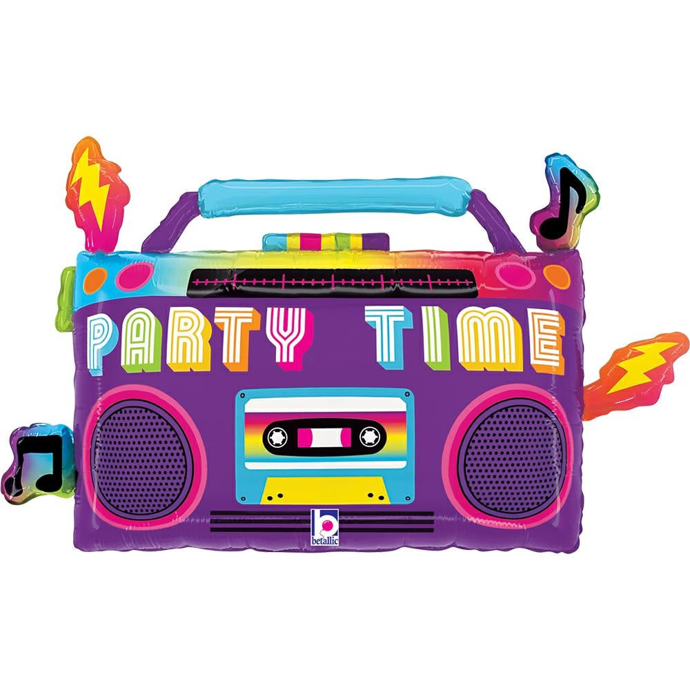 boom-box-folienballon-74-cm-shape-ballon-musik-party image 1