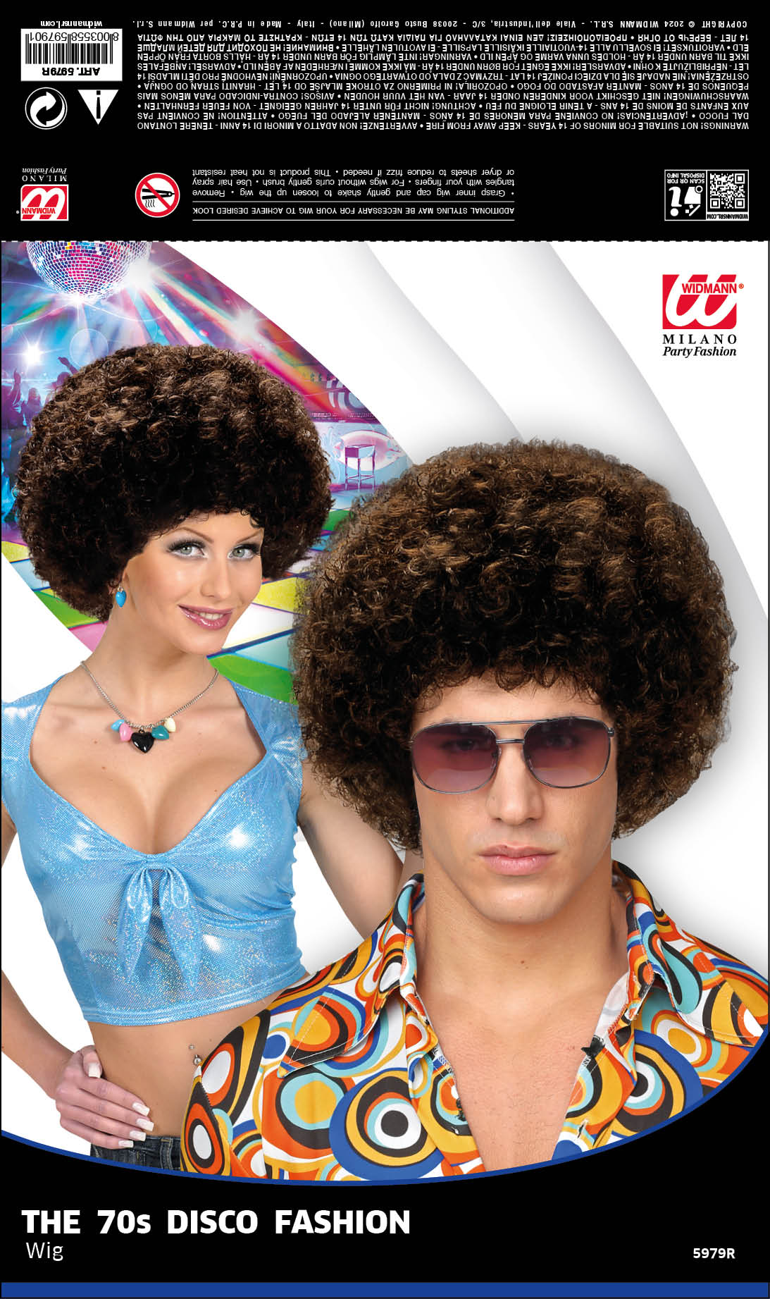 das-kost-mland-disco-per-cke-70er-jahre-afro-braun-erwachsene image 5