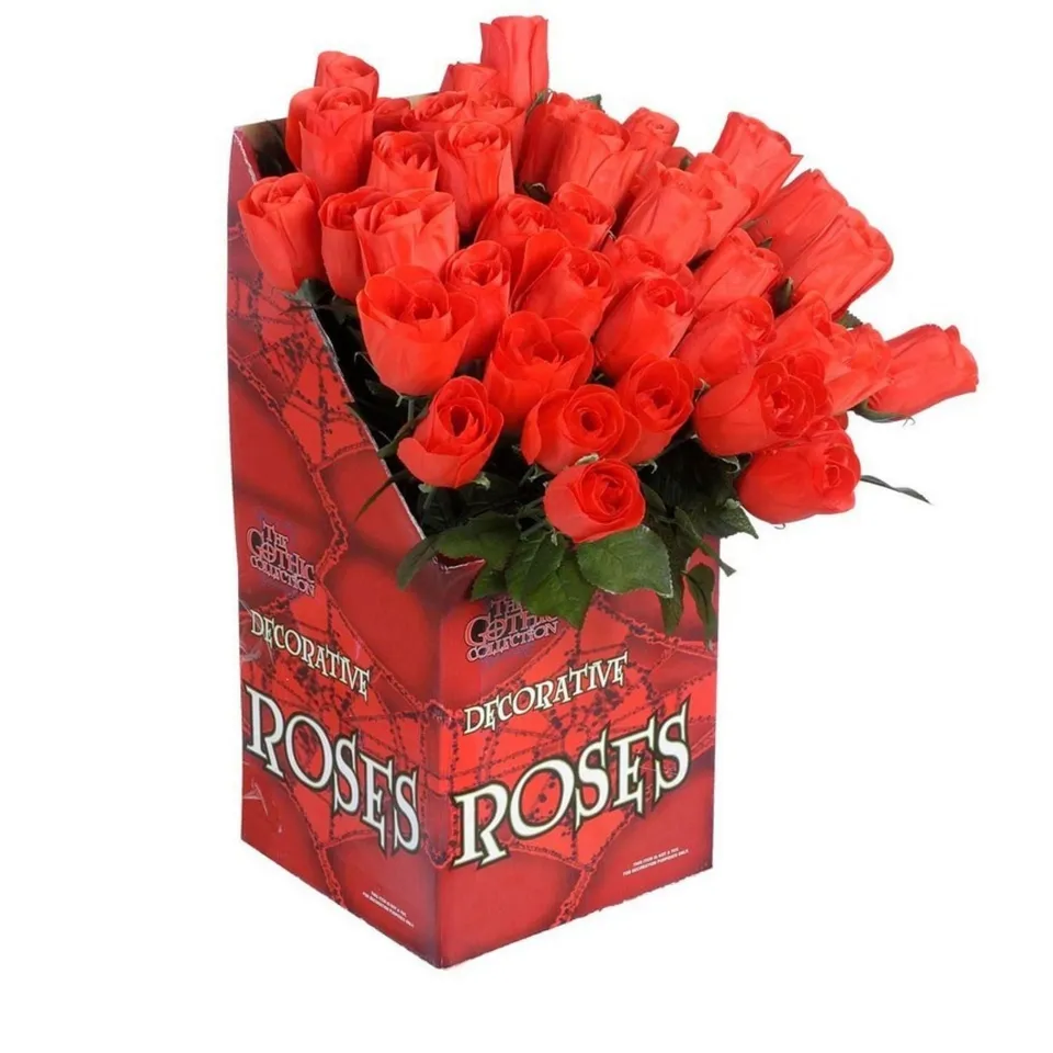 das-kost-mland-dekorationen-dekoblume-rose-44cm-rot image 1