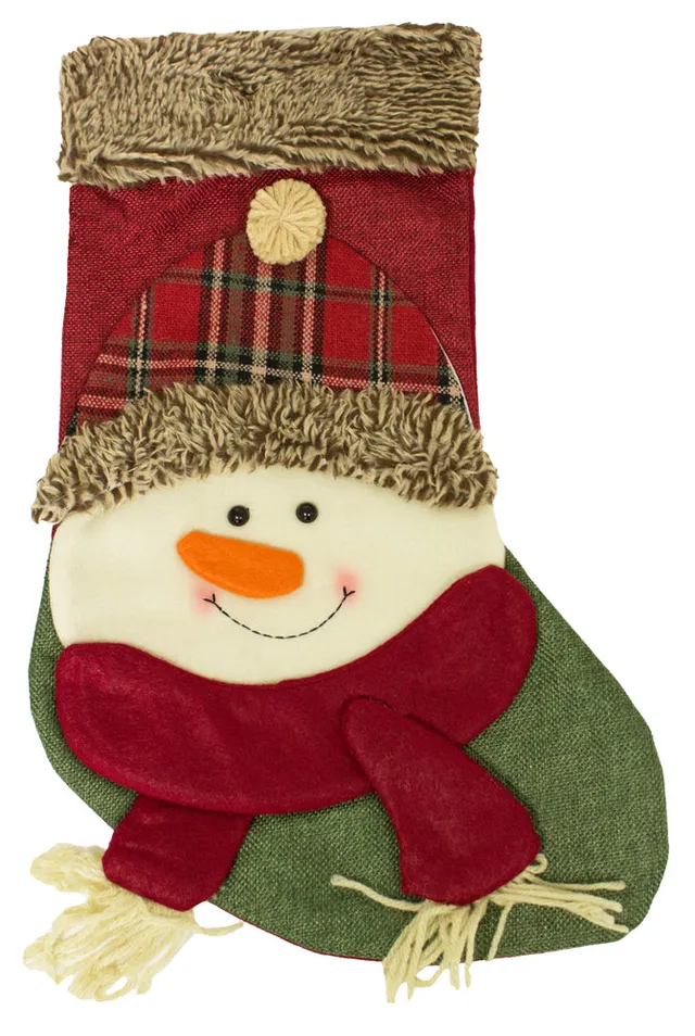 das-kost-mland-nikolausstiefel-weihnachtsstrumpf-45cm-schneemann image 1