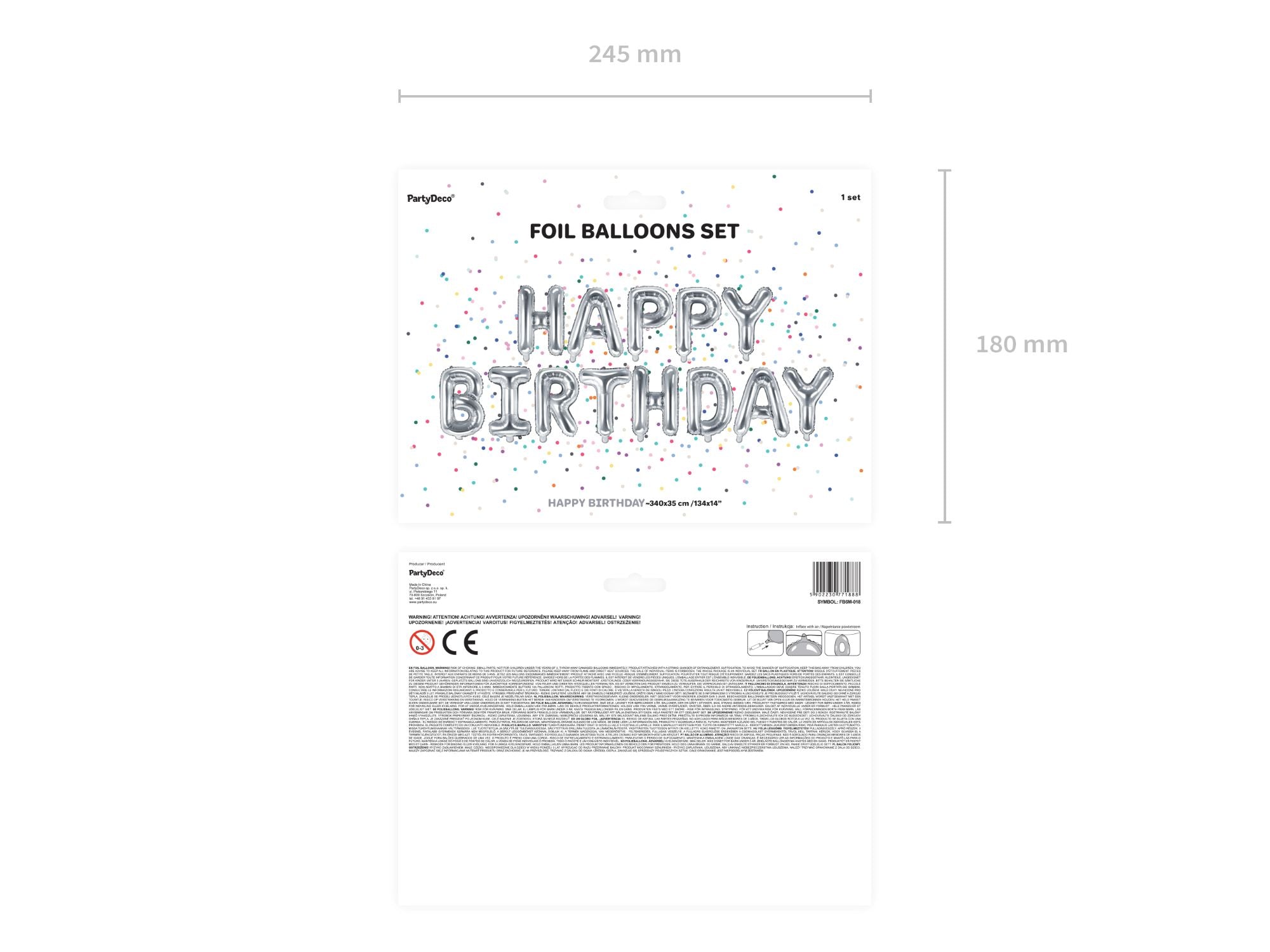 das-kost-mland-ballongirlande-happy-birthday-silber-340cm image 2