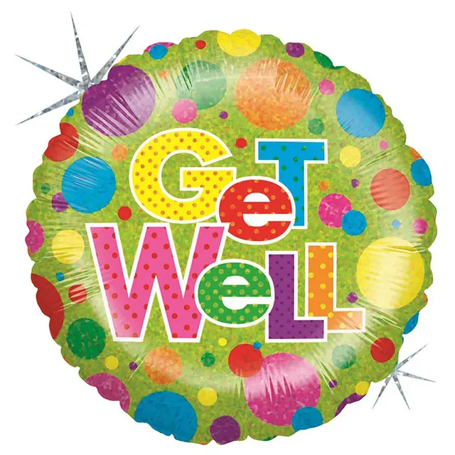das-kost-mland-get-well-dots-folienballon-46cm-genesungsgruss image 1