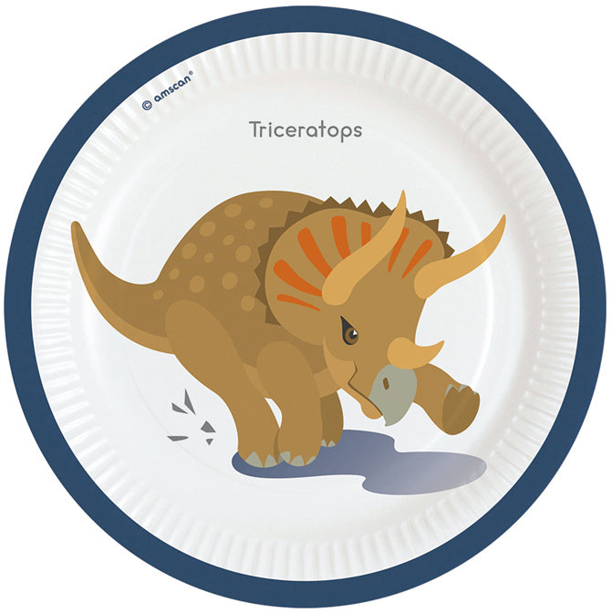 das-kost-mland-dekorationen-happy-dinosaurier-pappteller-23cm-8-st-ck image 5