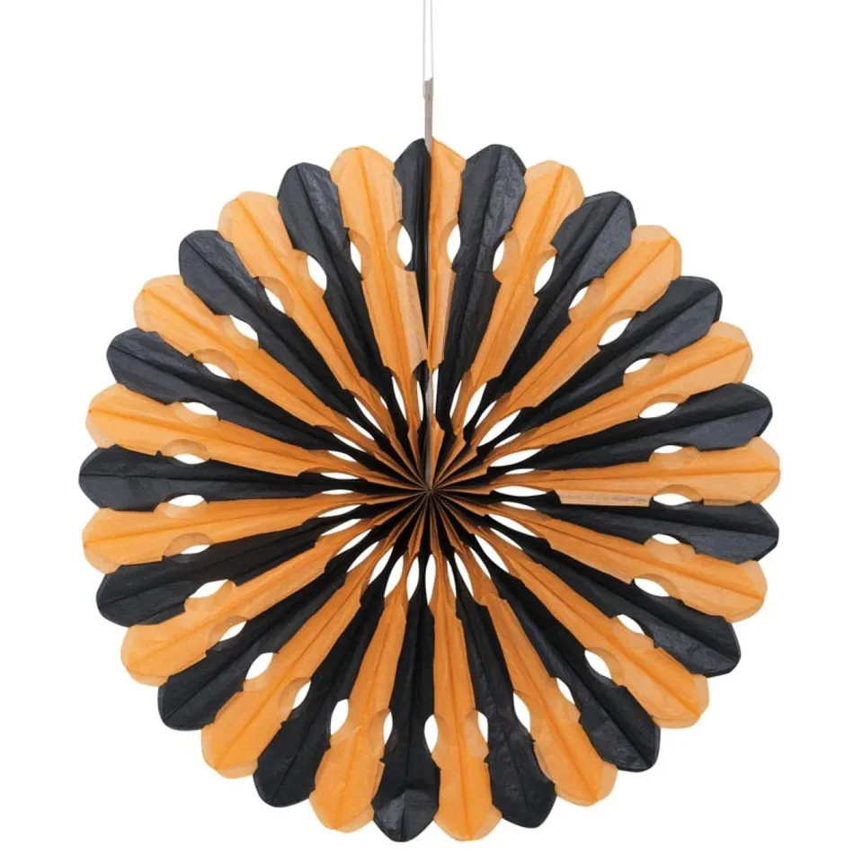 das-kost-mland-dekof-cher-schwarz-orange-40cm-papierf-cher image 1