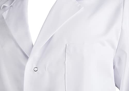 clinotest-laborkittel-wei-xl-unisex-arztkittel-druckknopf image 5