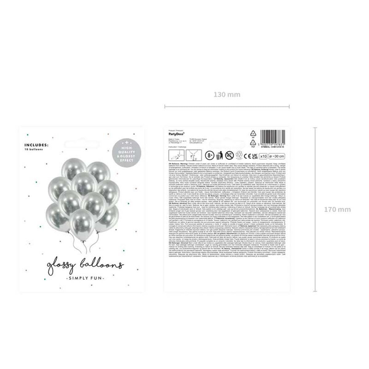 das-kost-mland-dekorationen-luftballon-uni-glossy-30-cm-silber-10-stk image 5