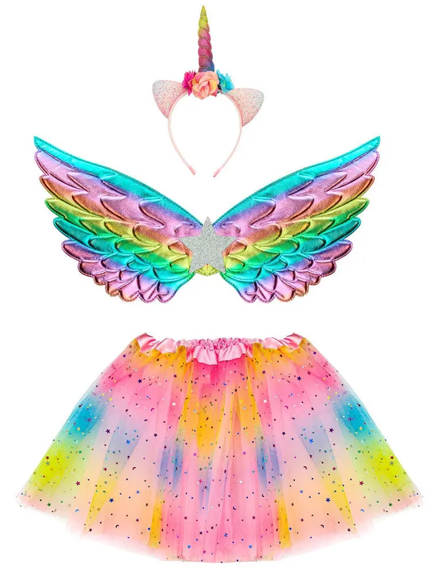 das-kost-mland-rainbow-einhorn-kost-m-m-dchen-3-tlg-mit-fl-geln image 1