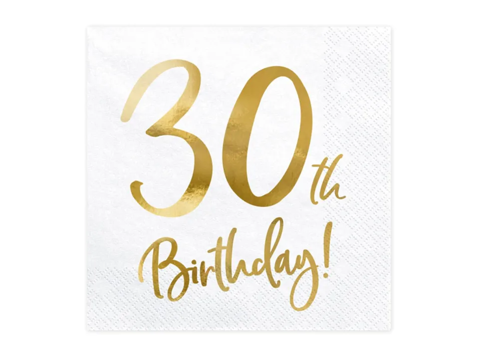 das-kost-mland-birthday-gold-servietten-30-20-st-ck-33x33cm-gold image 1