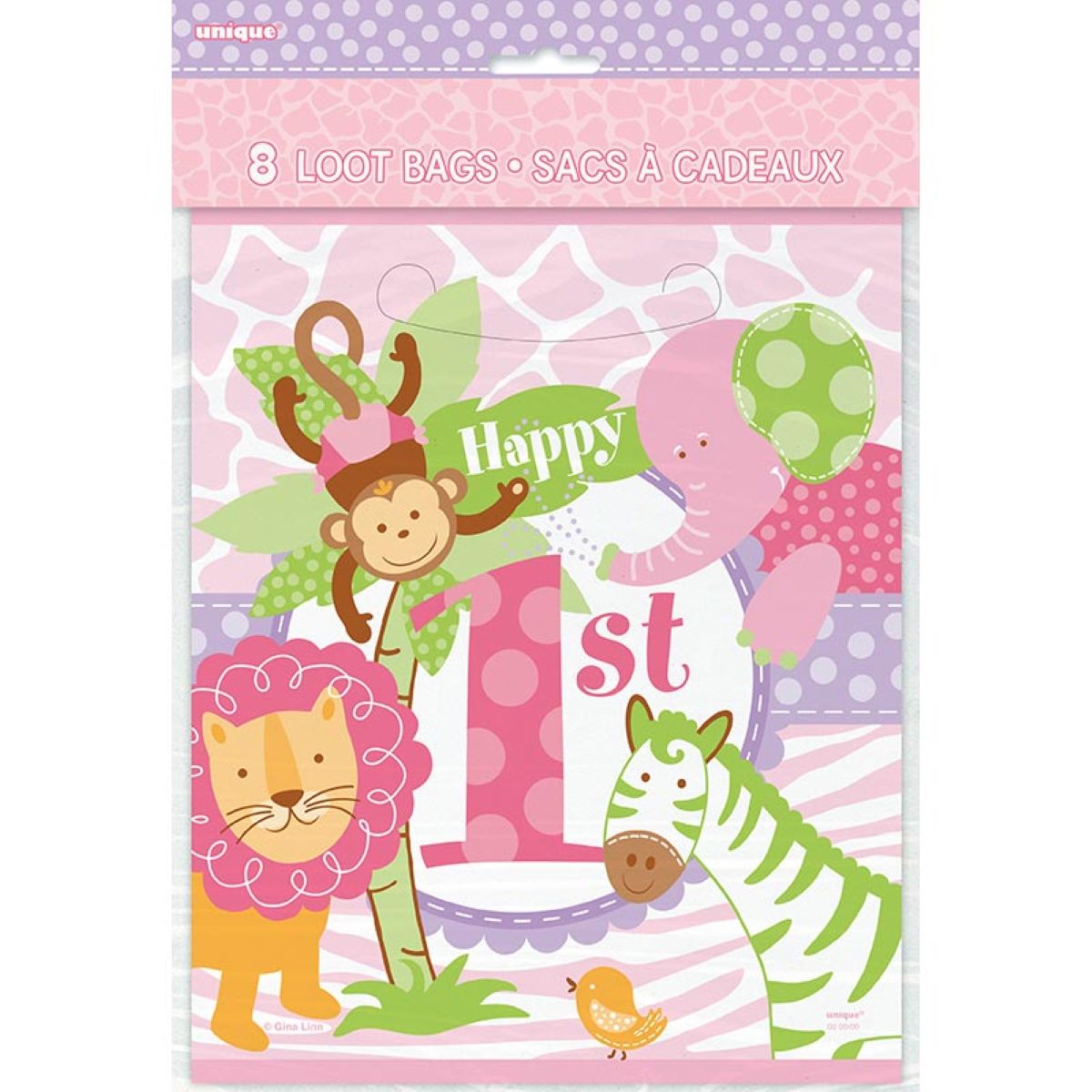 das-kost-mland-safari-geschenkbeutel-rosa-18x22-8stk image 2