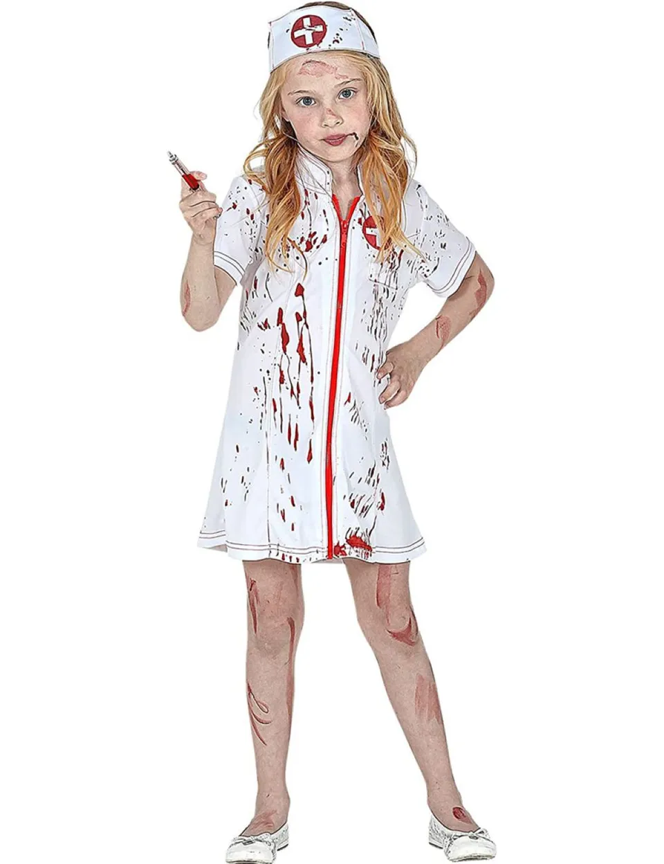das-kost-mland-m-dchen-kost-m-zombie-krankenschwester-2-tlg-kleid image 1