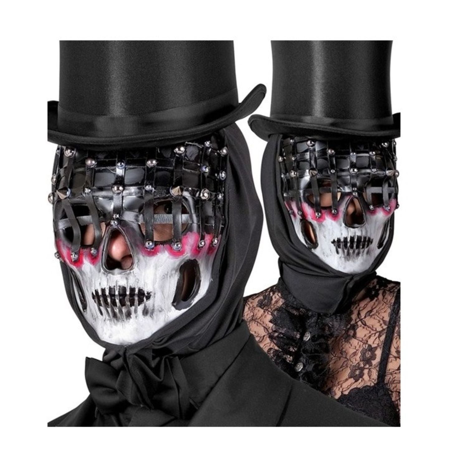 horror-maske-lebende-tote-kapuze-nieten-halloween image 4