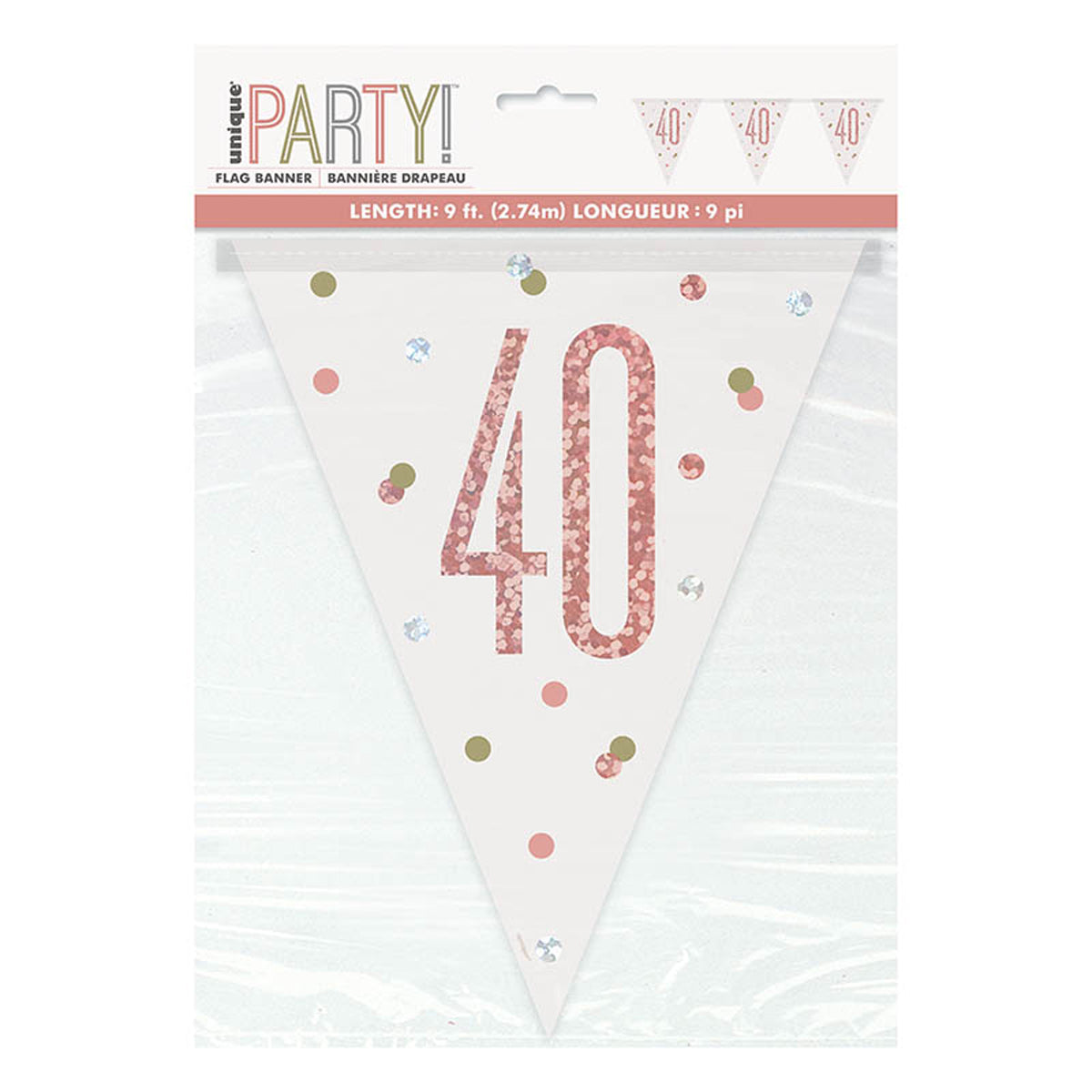 das-kost-mland-hb-glitz-wimpelkette-274-cm-rosegold image 2