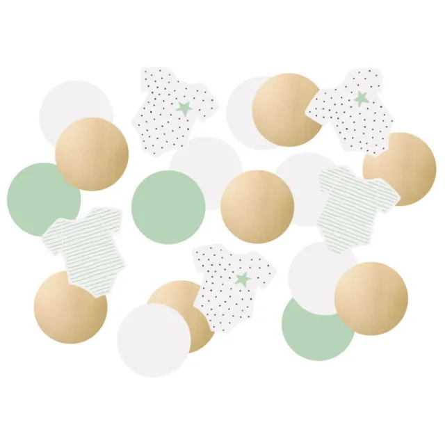 das-kost-mland-hello-baby-konfetti-gr-n-gold-14g image 1