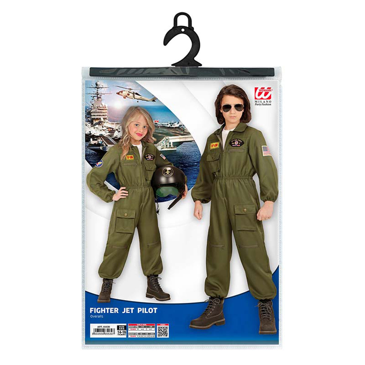 das-kost-mland-jungen-kost-m-kid-kampfpilot-overall-gr-128 image 2