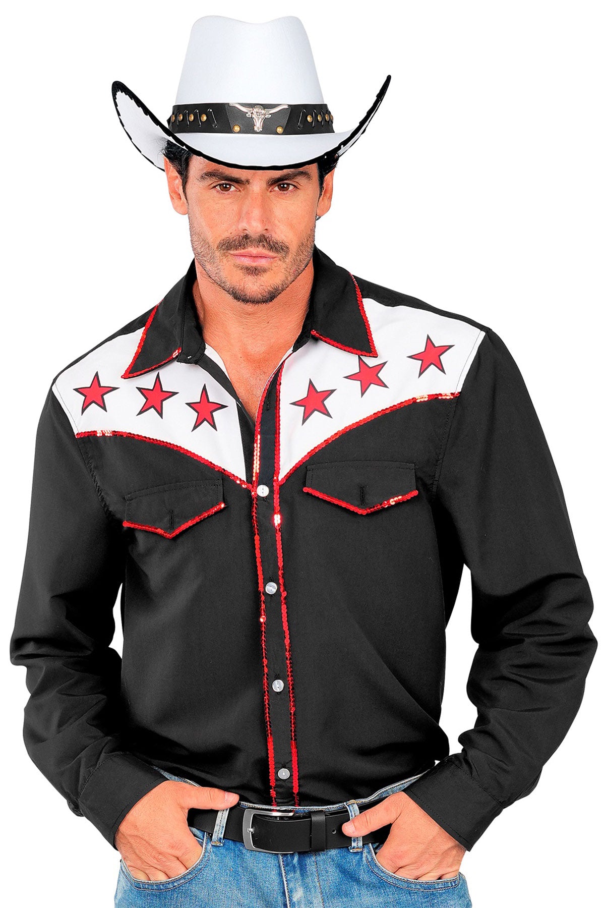 das-kost-mland-herren-cowboy-hemd-rodeo-schwarz-l-xl image 1
