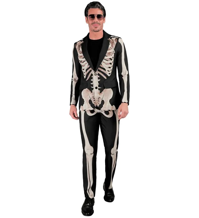 das-kost-mland-herren-skelett-party-fashion-anzug-kost-m-l image 1