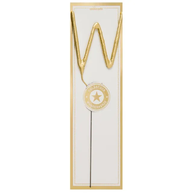 das-kost-mland-dekorationen-wunderkerze-buchstabe-w-gold-6-5cm image 1