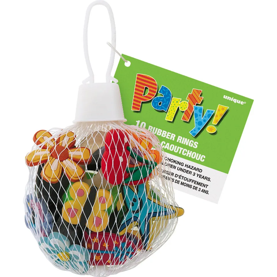 das-kost-mland-favour-pack-gummiringe-girls-kinderringe-10er-set-bunt image 1