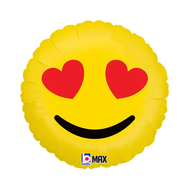 das-kost-mland-dekorationen-folienballon-emoji-hearts-46cm image 1