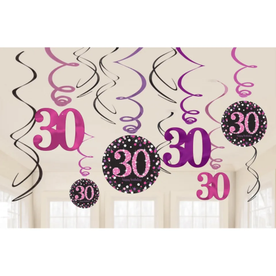 das-kost-mland-swirldeko-hb-30-pink-sparkling-h-ngedeko-12-stk image 1