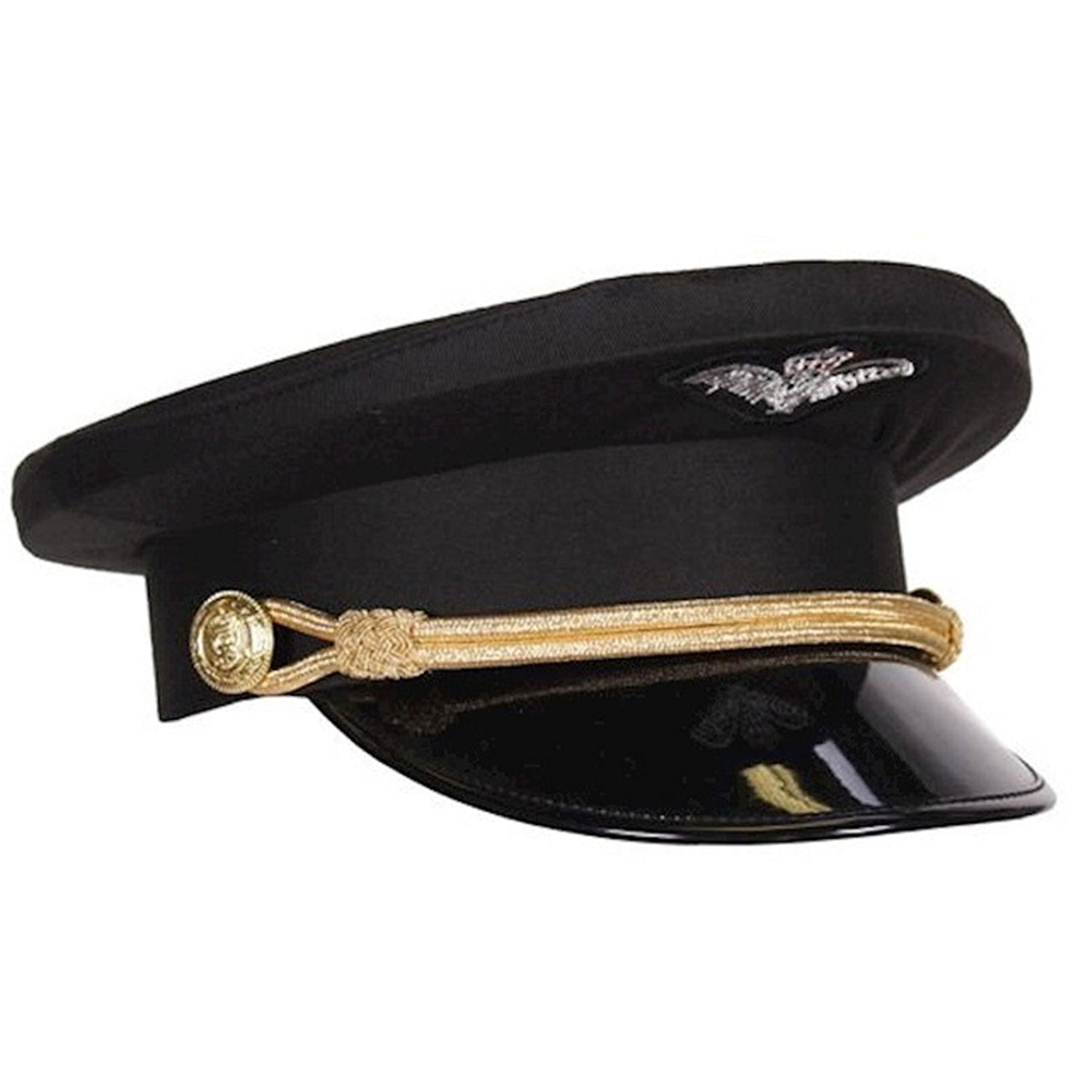 das-kost-mland-pilotenm-tze-deluxe-erwachsene-schwarz-gold image 1