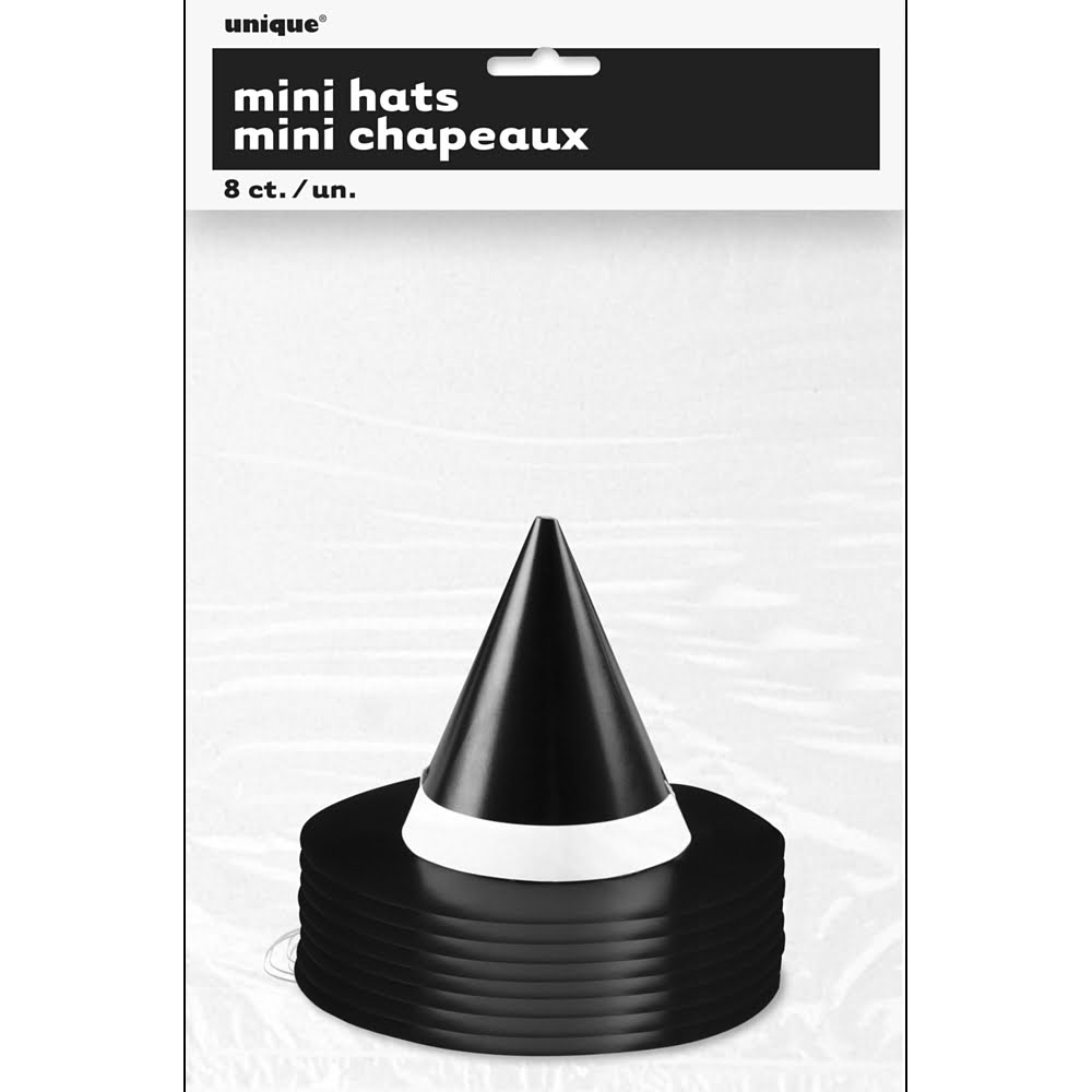 das-kost-mland-accessoires-partyhut-pappe-hexe-8-st-ck image 2