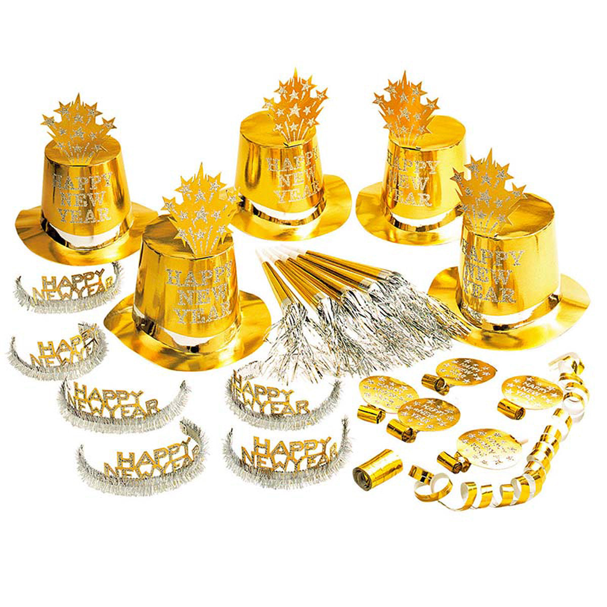 das-kost-mland-partyset-happy-new-year-gold-f-r-10-personen image 2