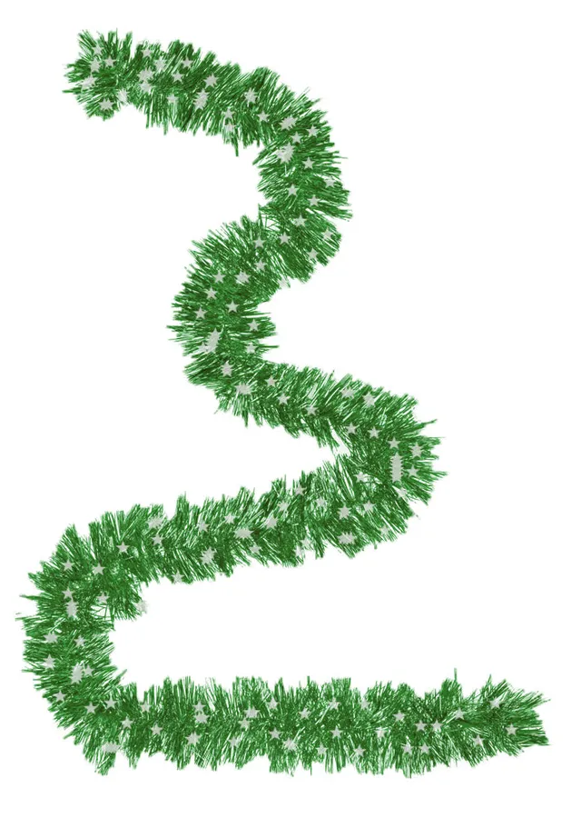 riffelmacher-tannengirlande-mit-sternen-270cm-weihnachtsgirlande-gr-n-silber image 1