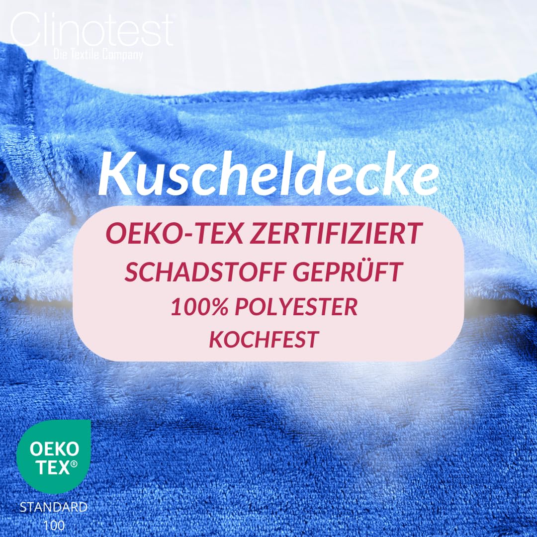 clinotest-bettwaren-kuscheldecke-150x220-blau-flauschig-polyester image 4