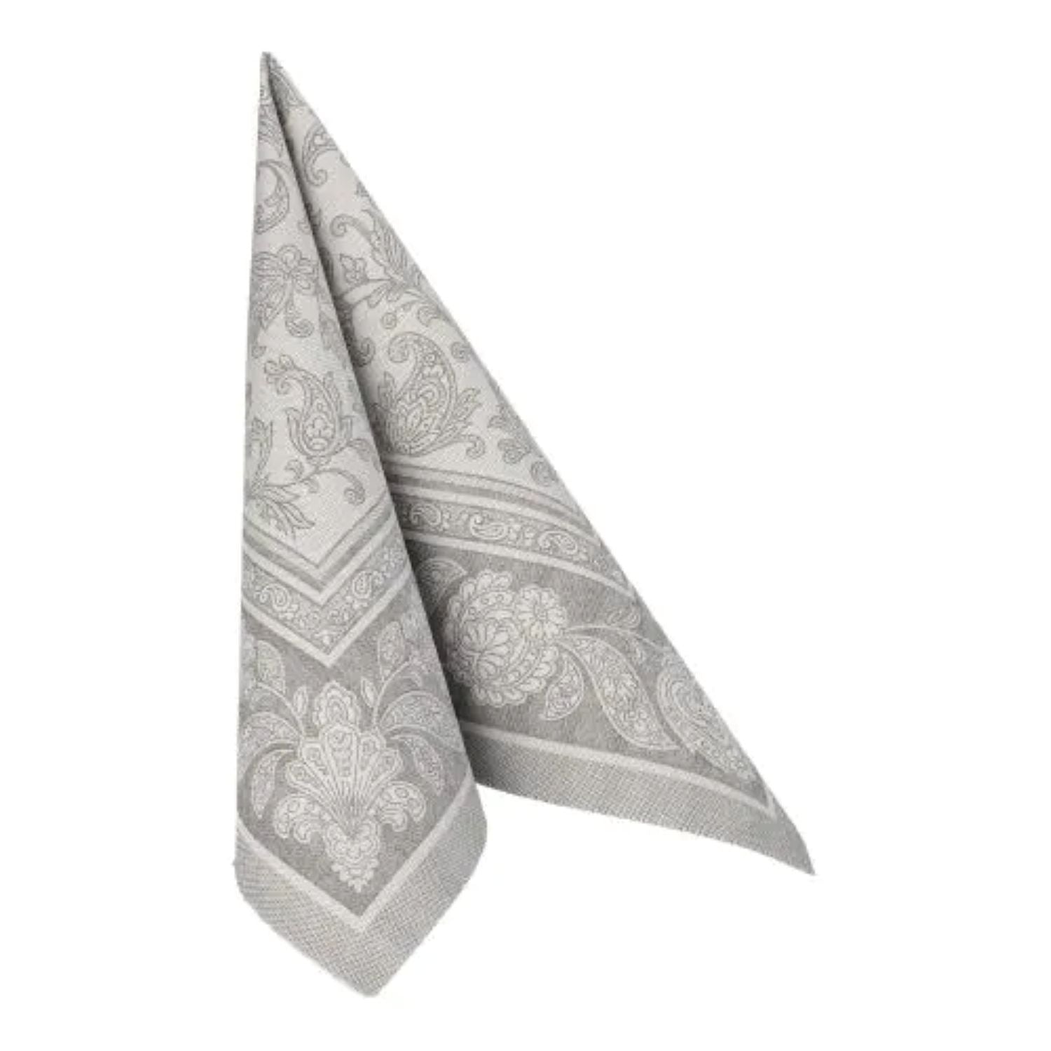 das-kost-mland-dekorationen-ornaments-servietten-grau-40x40cm-50-st-ck image 2