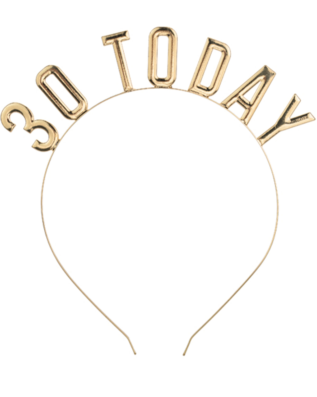 das-kost-mland-accessoires-haarreif-30-today-gold-30-geburtstag image 1