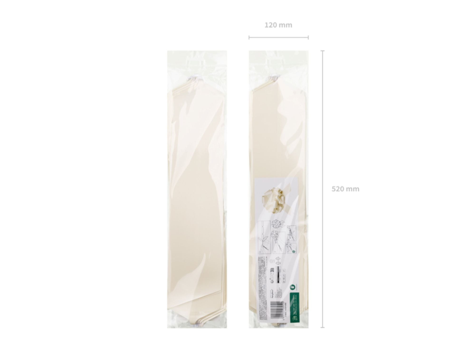 das-kost-mland-dekorationen-dekoschleife-40-cm-off-white image 2