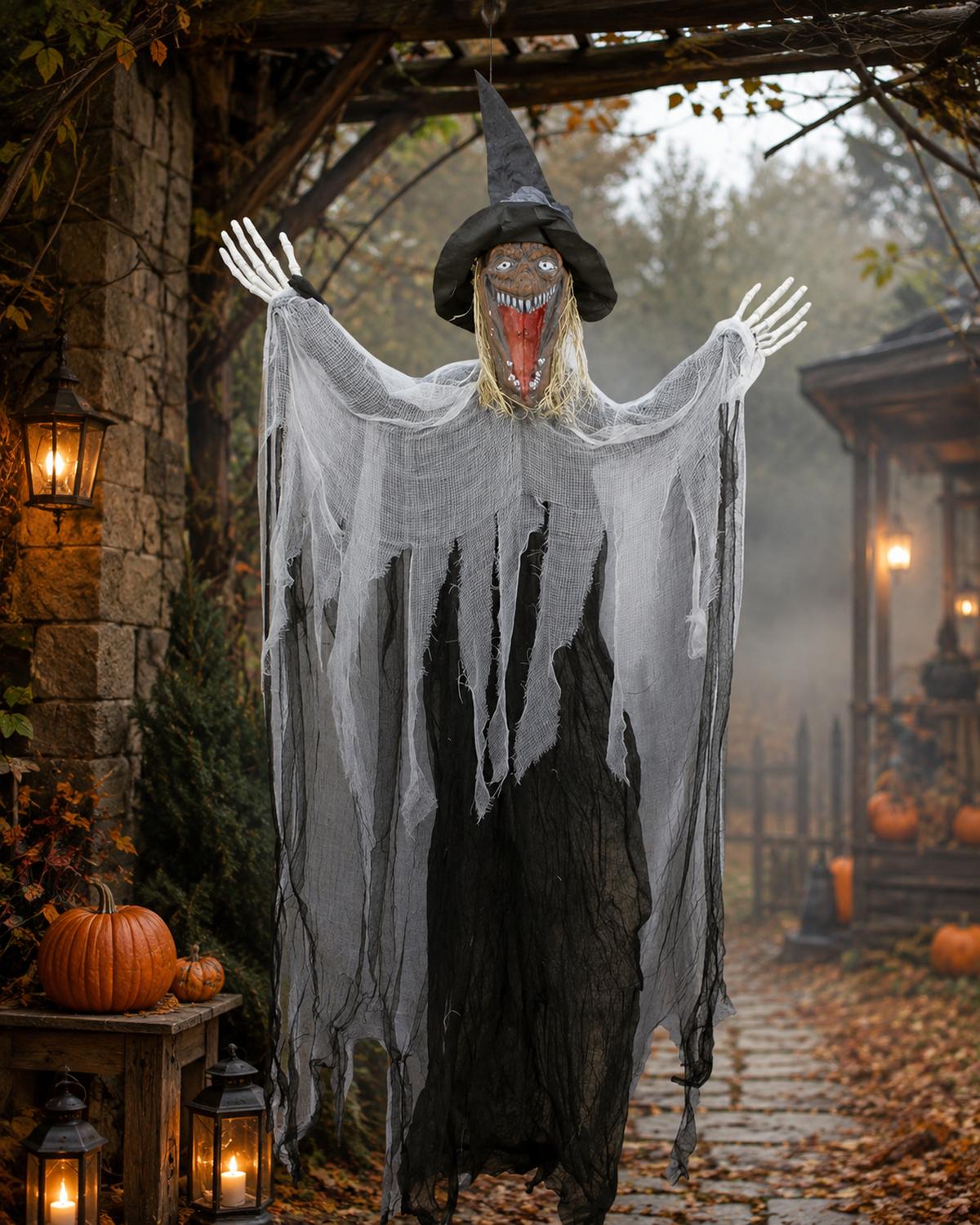 das-kost-mland-dekorationen-halloween-hexe-grusel-h-ngefigur-170-cm image 3