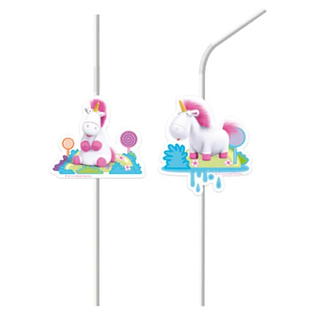 das-kost-mland-dekorationen-strohhalm-pvc-fluffy-trinkhalm-6-stk image 1